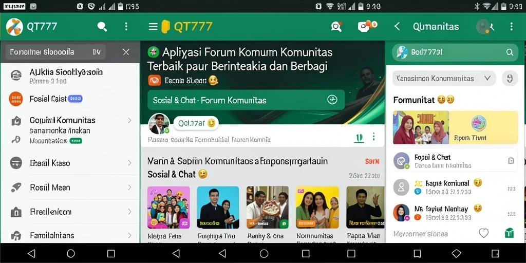 Antarmuka user-friendly QT777 yang memudahkan pengguna.