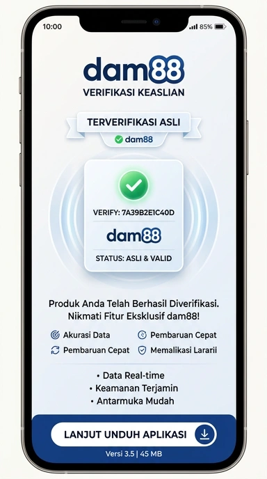 Tampilan kanal resmi dam88